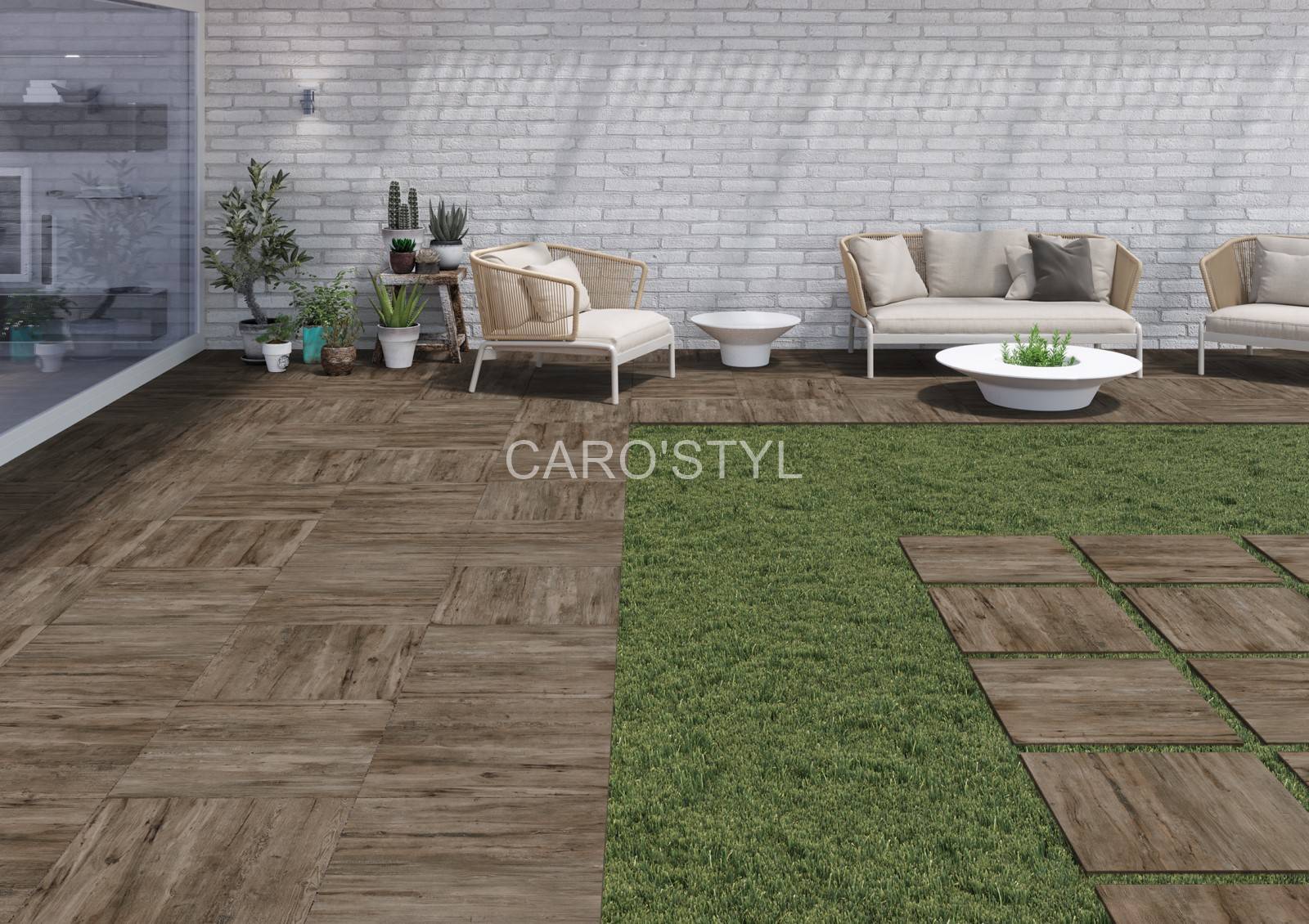 Carrelage de 20mm pour une pose sur plots pour extérieur à Toulon