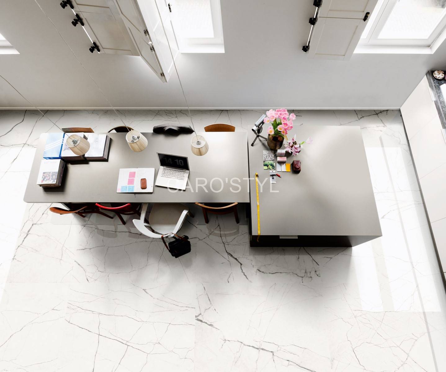 Imola The Room Statuario Vena Piccola effet marbre à la Seyne-sur-mer