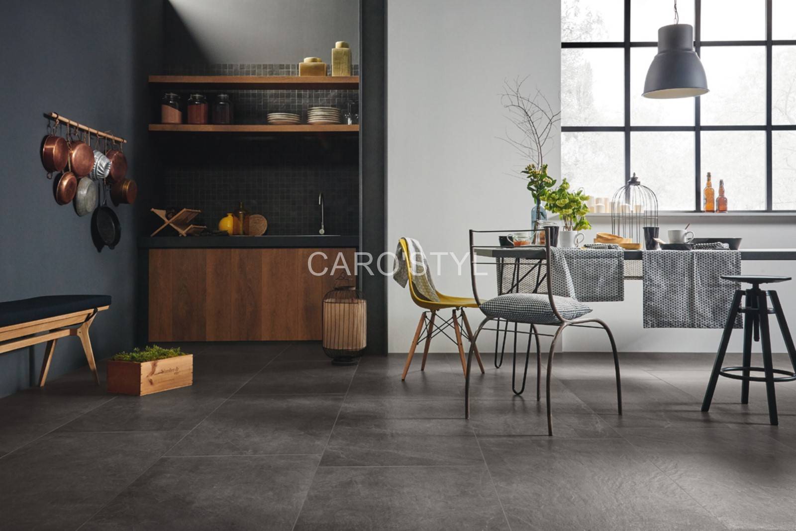 Carrelage Imola X-Rock Noir pour un effet pierre pour salles de bains, séjours, cuisines à Hyères