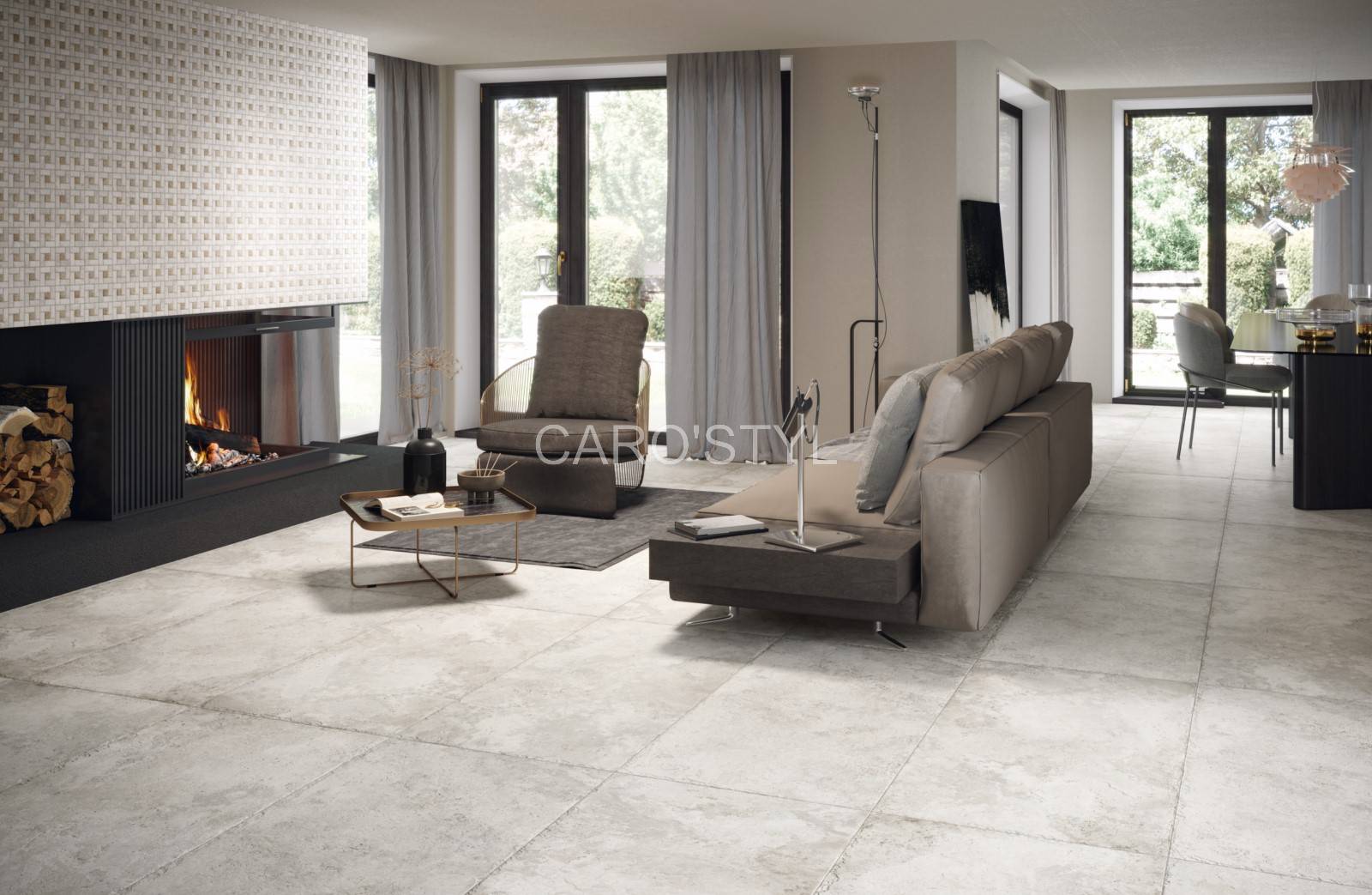 carrelage Aurum imitation travertin Monocibec Aubagne