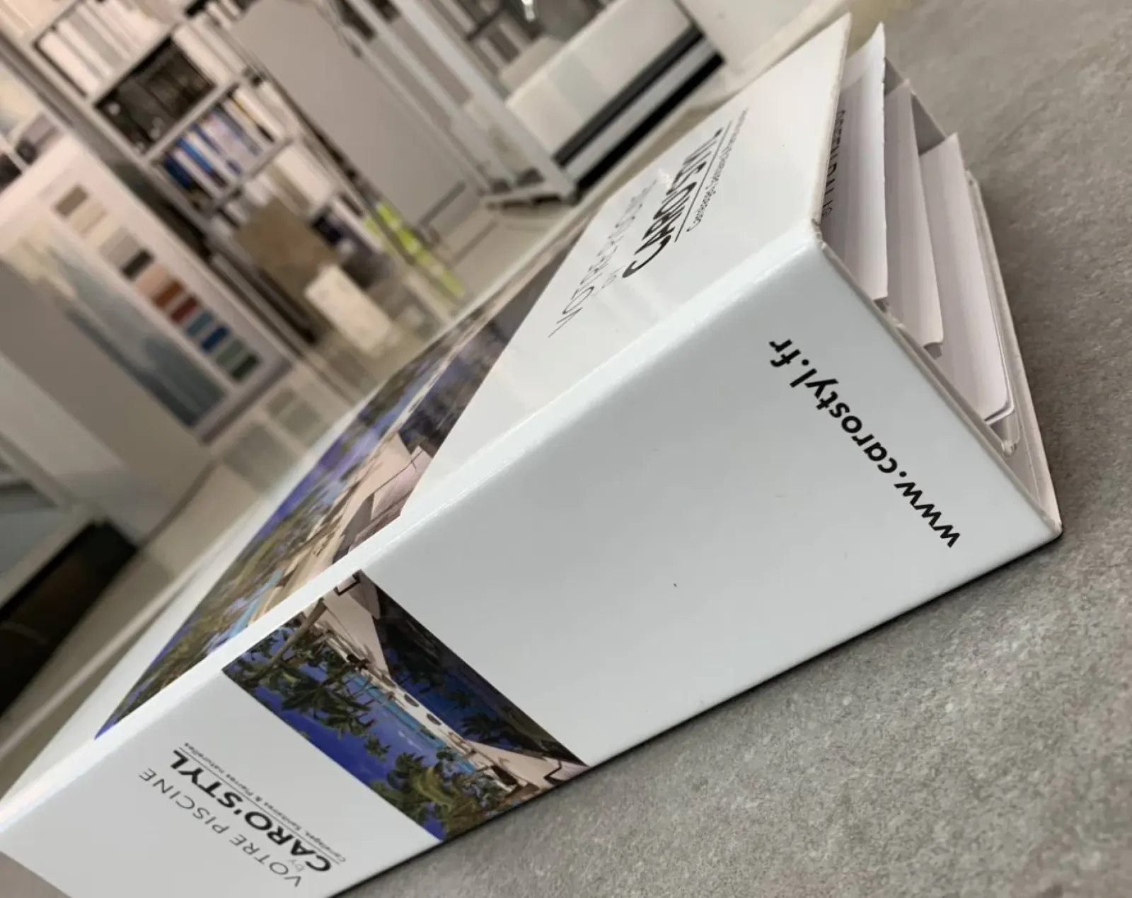 échantillon de carrelage de piscine Var