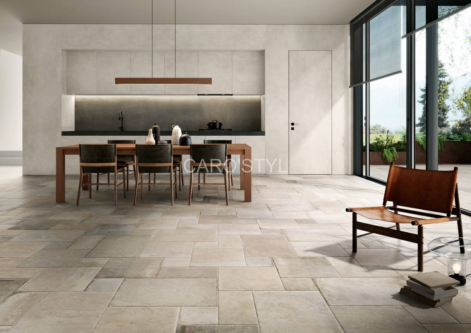 Carrelage imitation pierre naturelle d'Occitannie