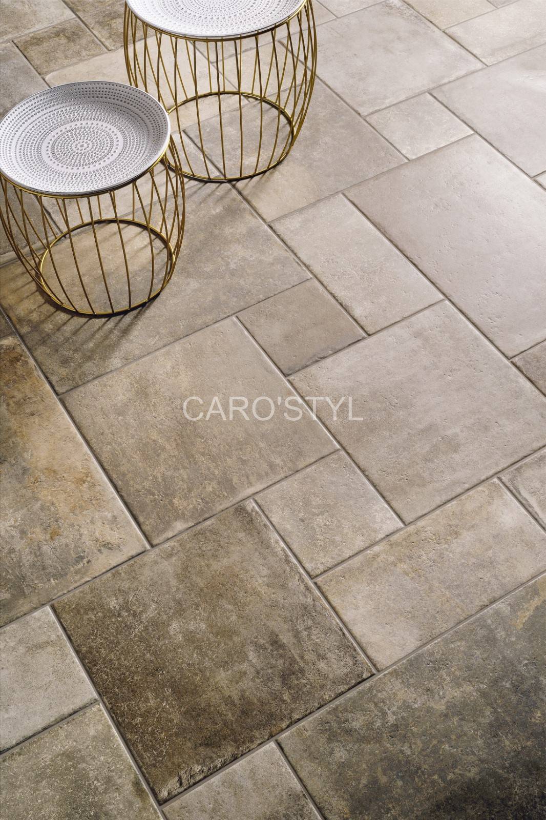 Carrelage aspect pierre naturelle