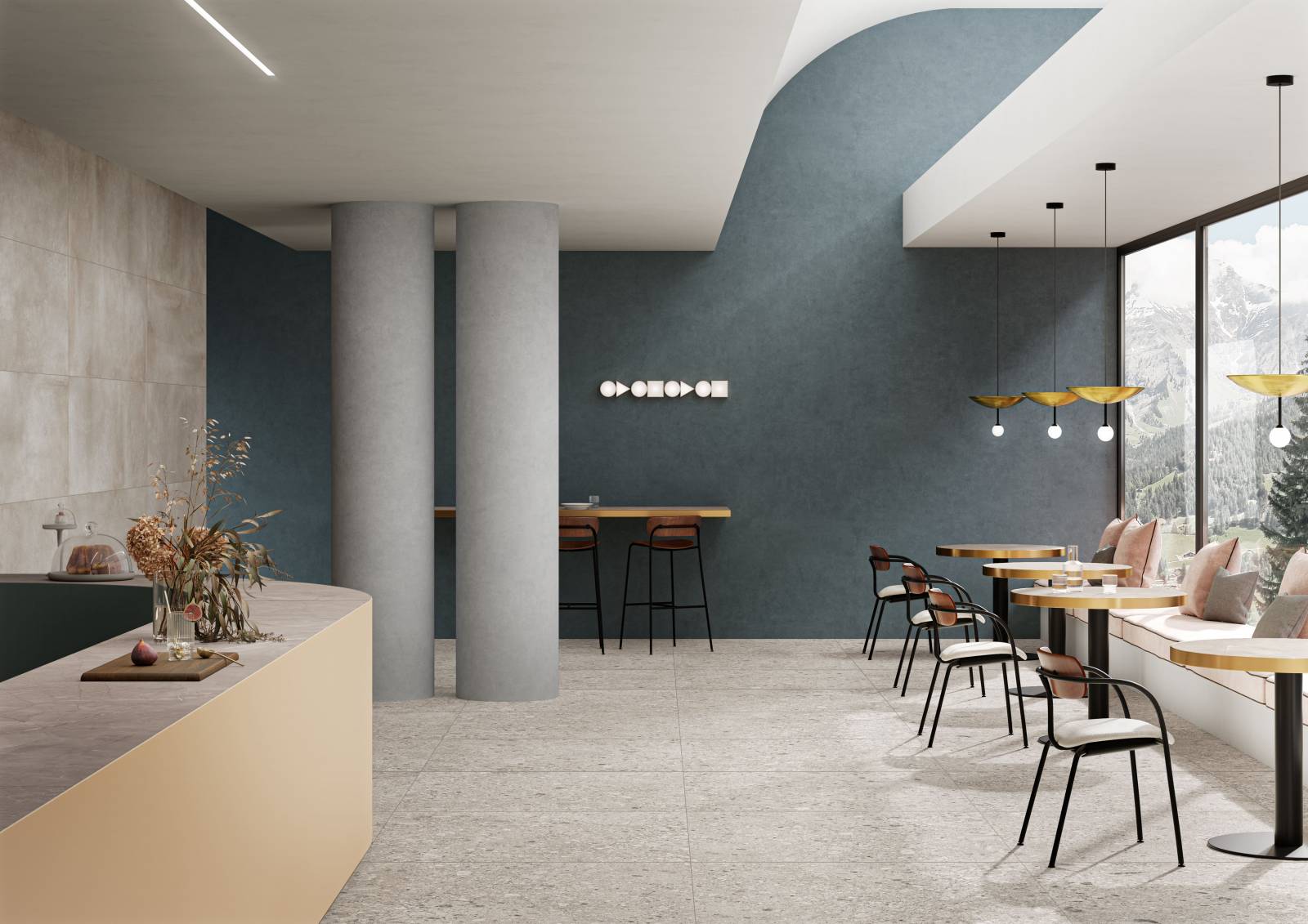 Carrelage Bianco effet pierre gamme Stevio 83