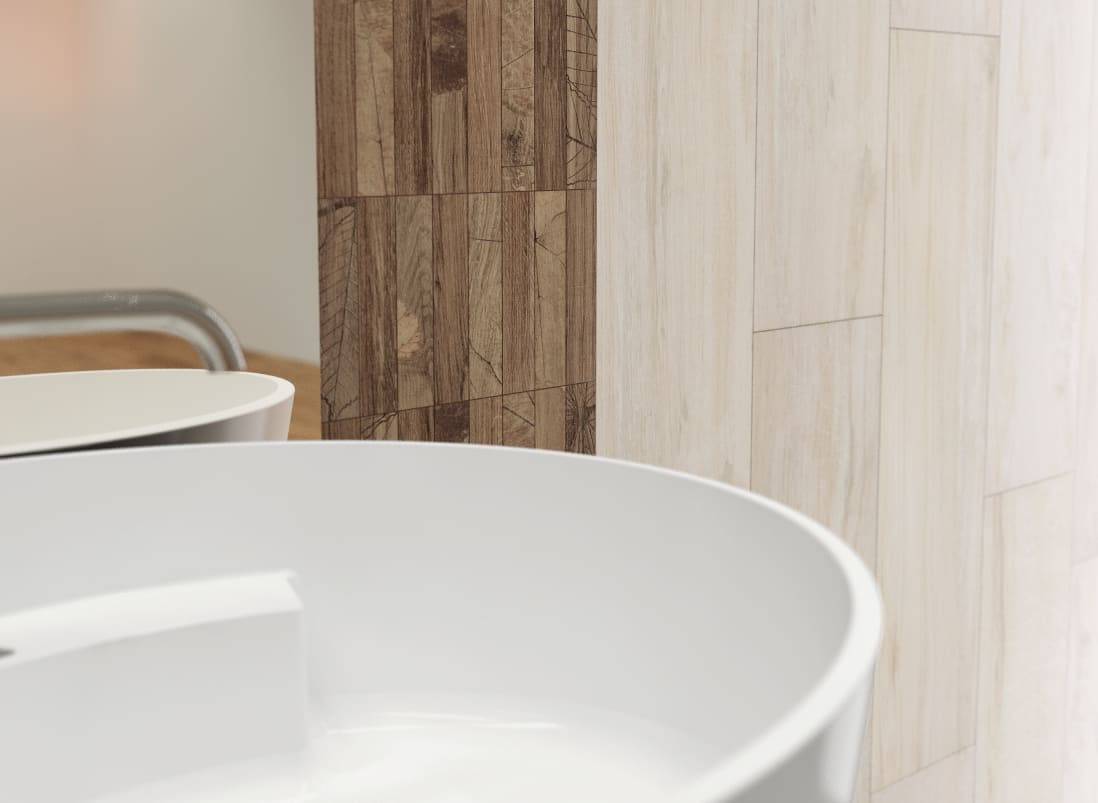 Carrelage effet bois Bianco, gamme Forestia d'Italia, Avignon 84