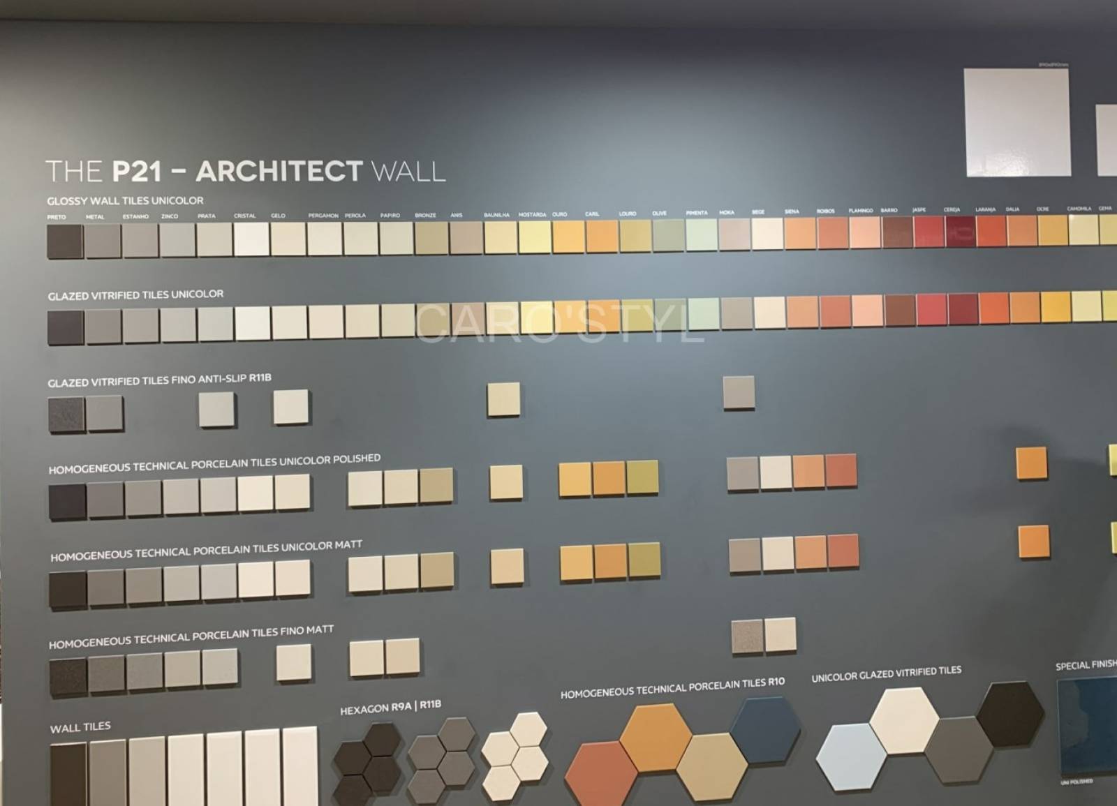 Lyon, Carrelage carostyl multicolor architect hyeres