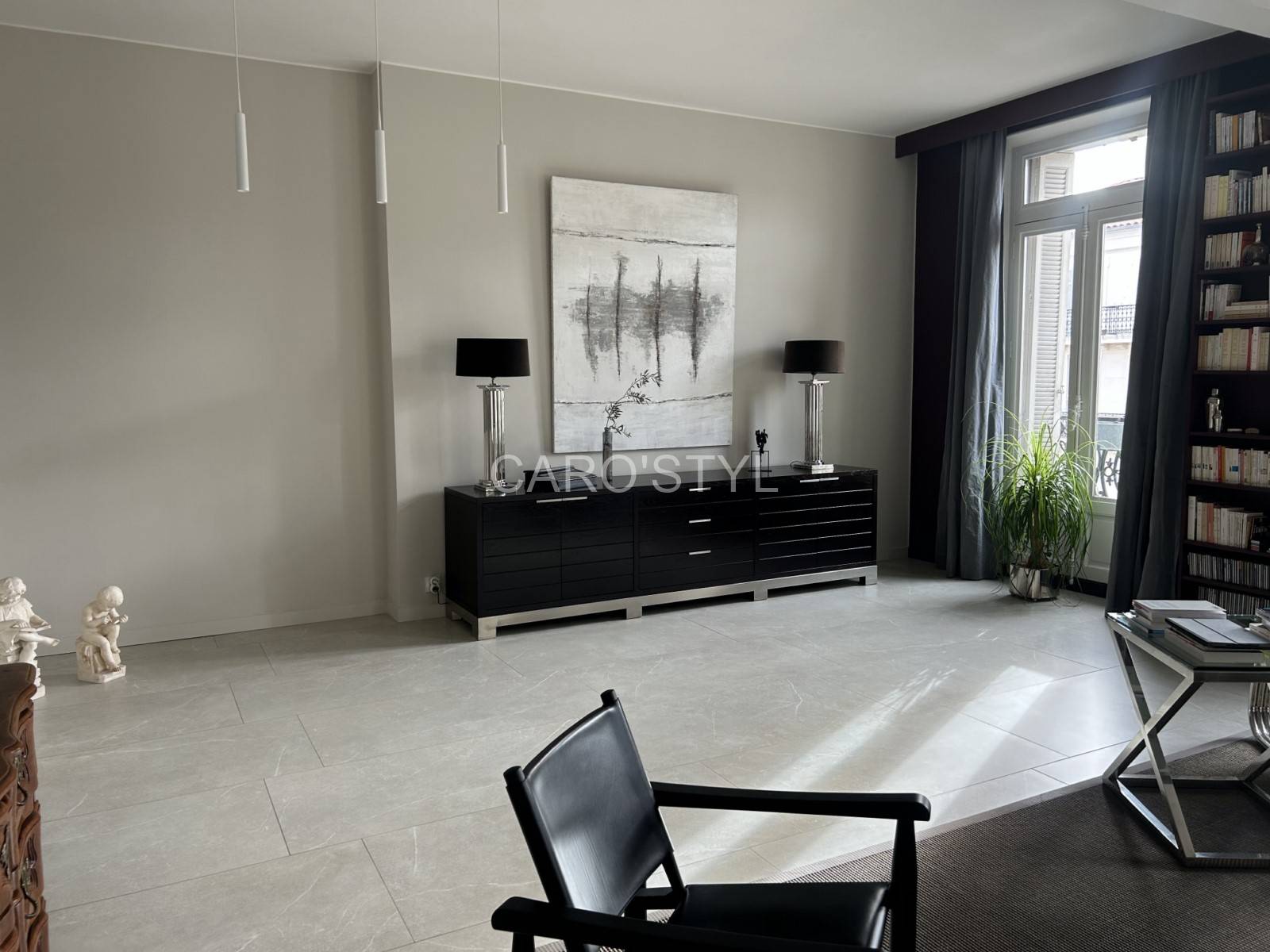 Carrelage en grès cérame inspiration marbre finition satinée à Lyon 