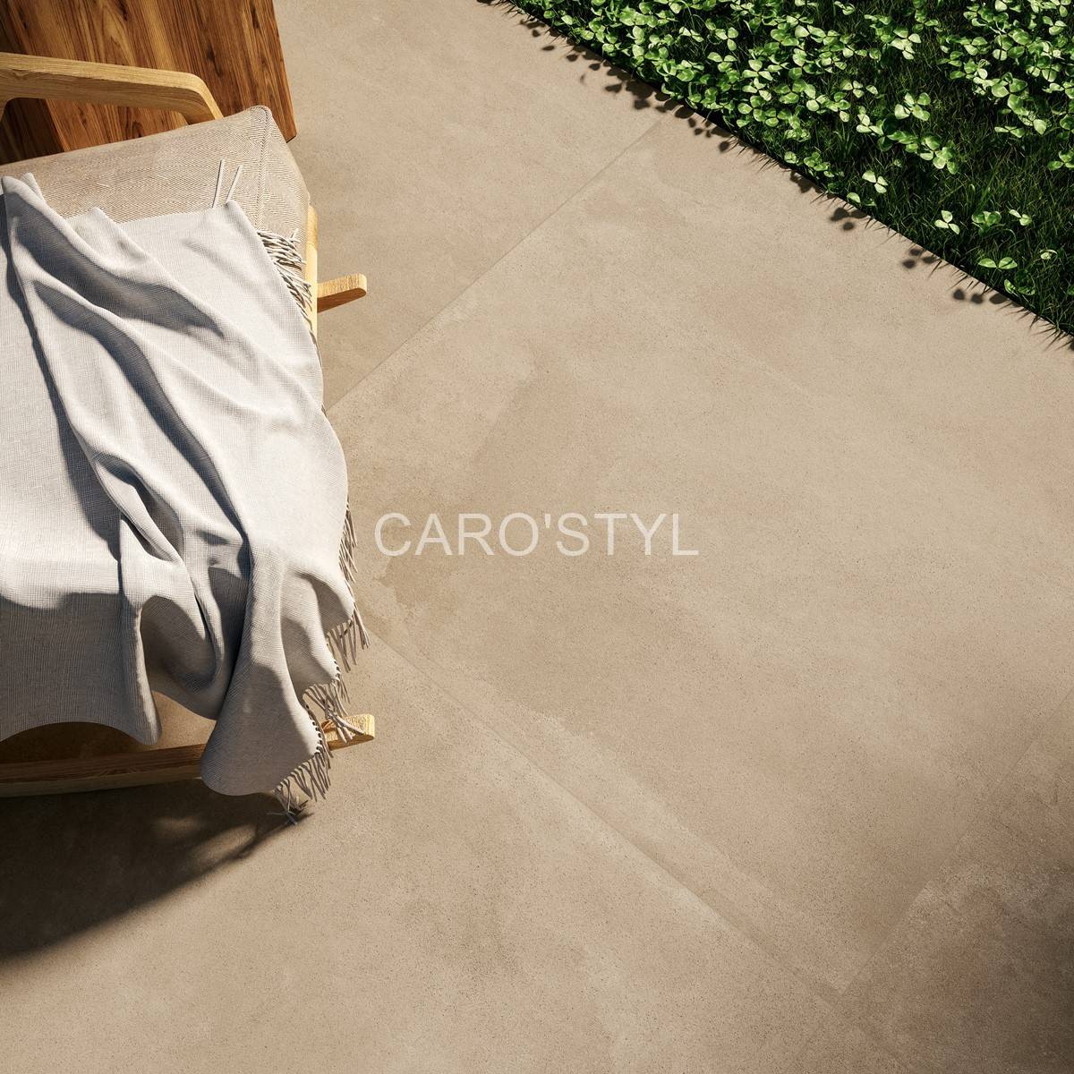 Carrelage Imola Azuma Up Hazelnut à poser sur plots à la Seyne-sur-Mer