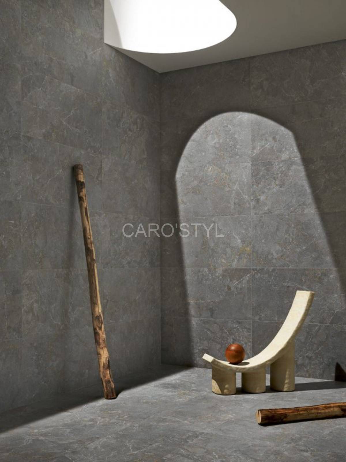 Carrelage en pierre naturelle contemporin carostyl