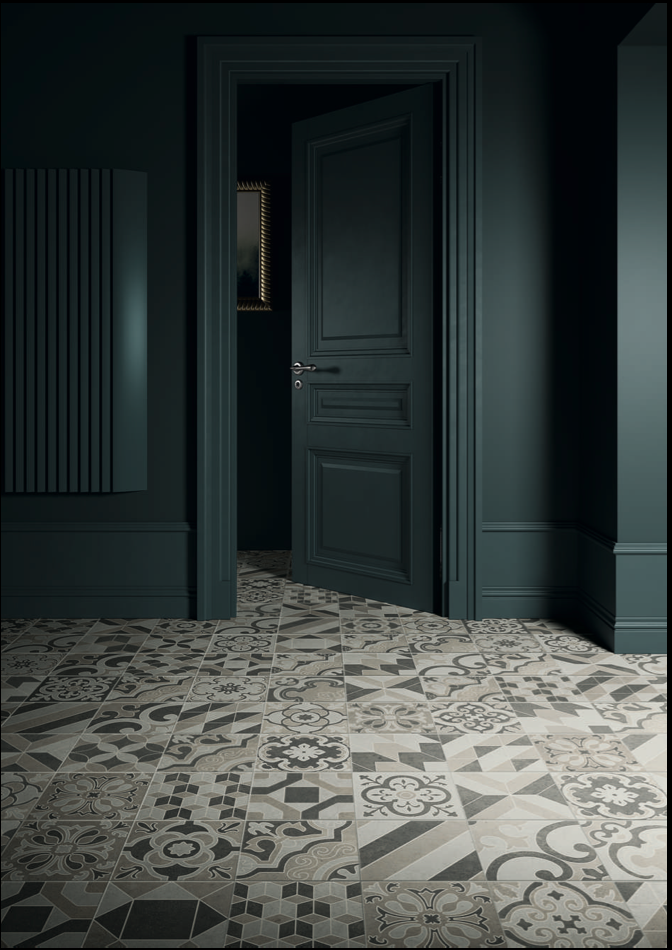 Sol effet carreaux de ciment, vers le Lavandou 83 Var