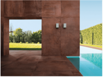 Carrelage effet métal Corten, gamme Blaze, Cannes 06