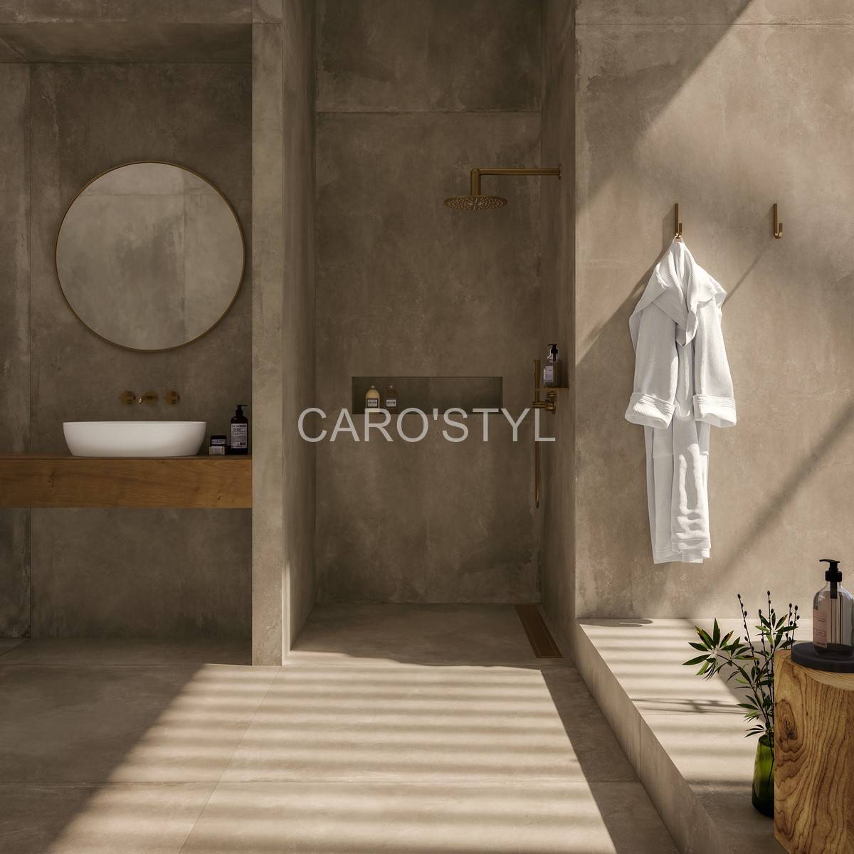 Carrelage Imola Azuma Up Taupe beige gris pour sols et murs à Hyères