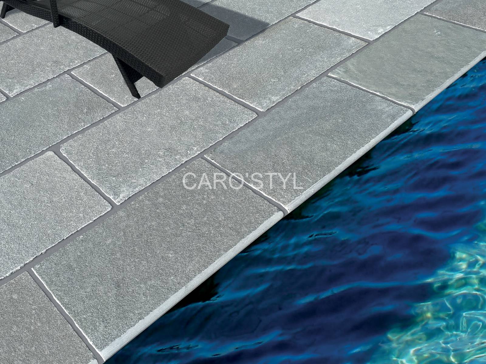 tandur grey pierre naturelle margelle carostyl