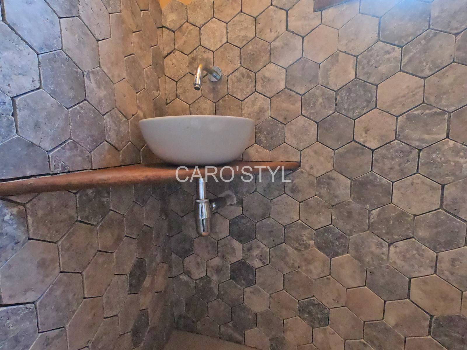 Carostyl pierre naturelle travertin gris 