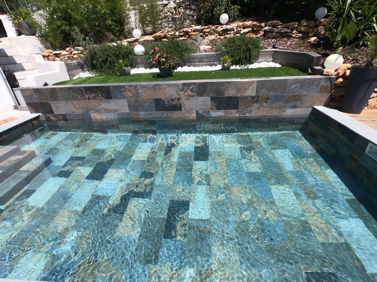 Piscine Antille Carrelage design Green Bali