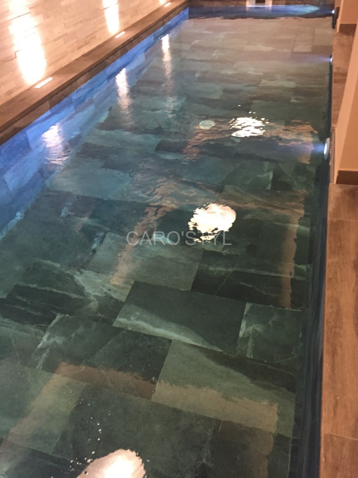 piscine en ardoise noire à nice, 06