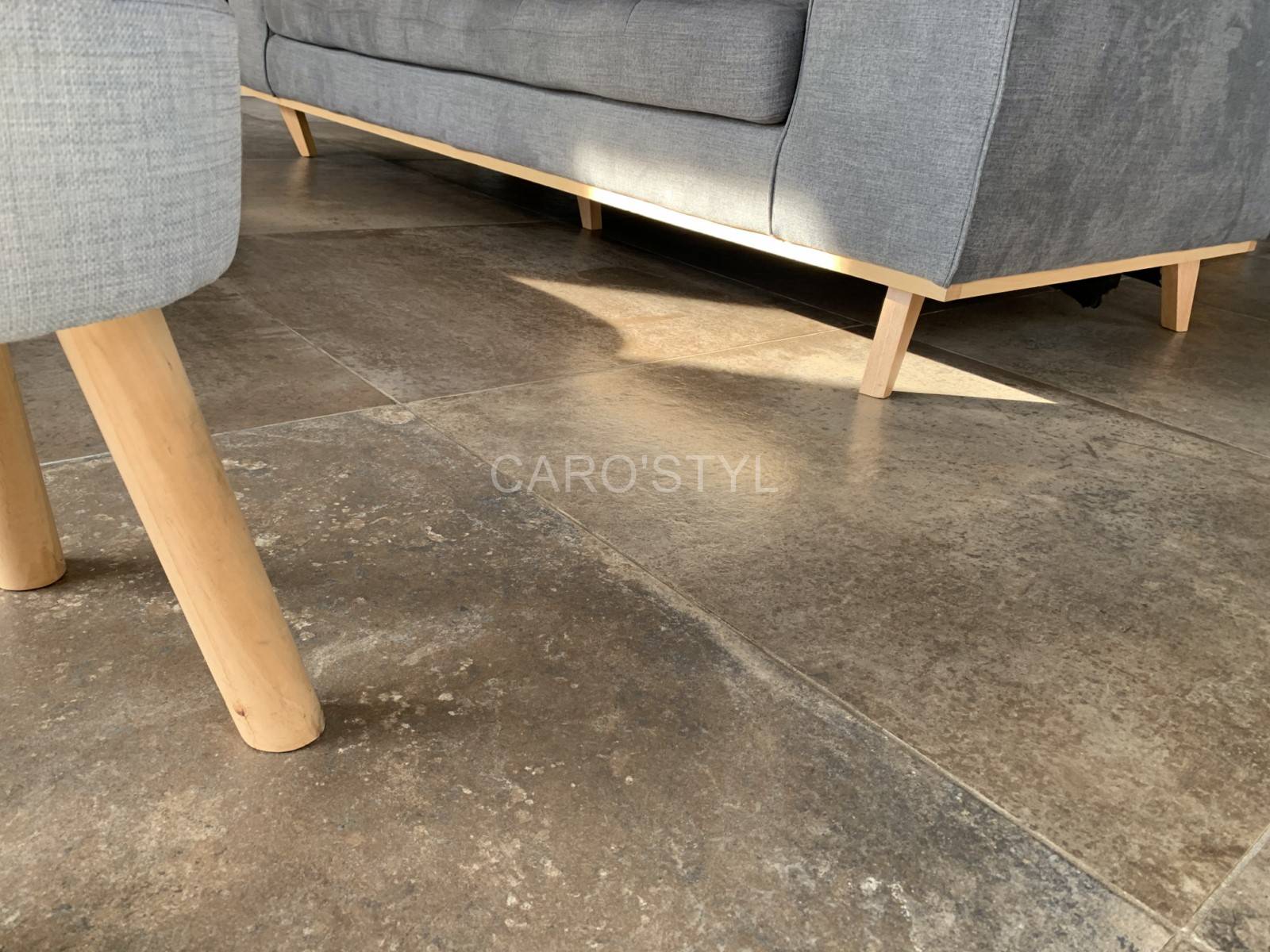 Carrelage grand format architect marron