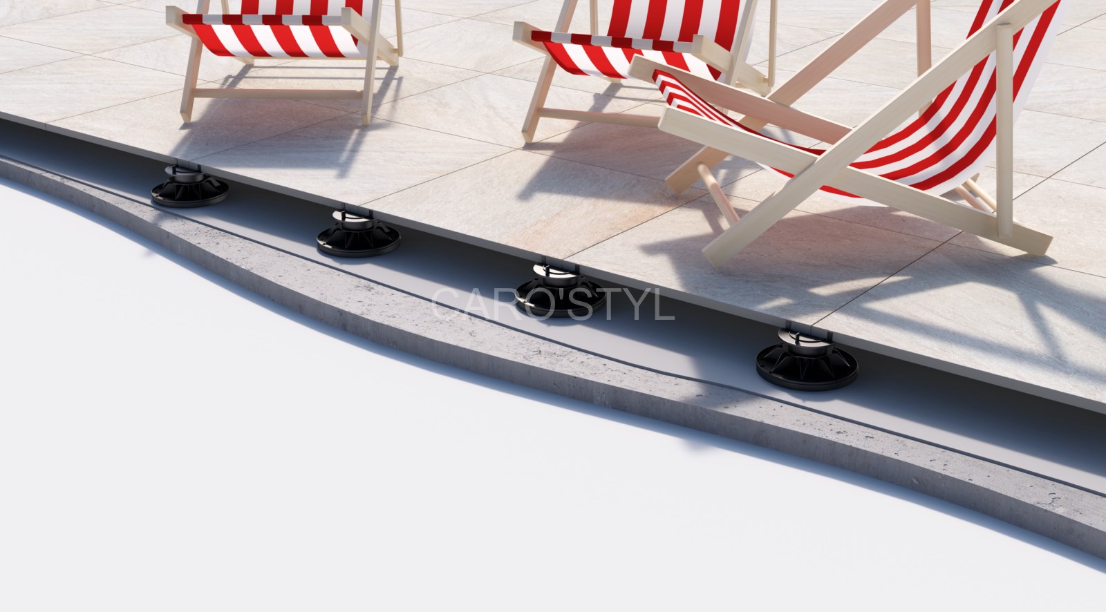 Carrelage grès cérame sur plot près de Toulon 83000 Var