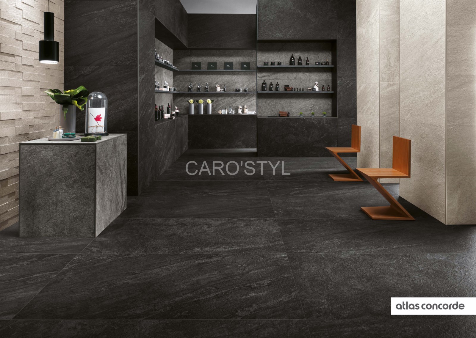 carreau aspect pierre naturelle brave de atlas concorde en grès cérame près de bandol 83150 var