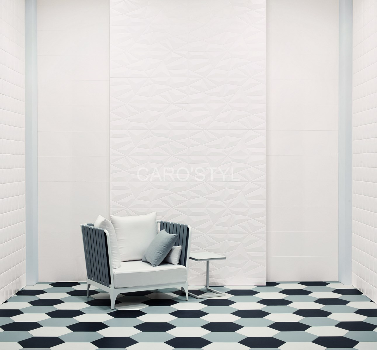 carrelage details de tagina mural blanc en relief à la seyne sur mer 83500 var