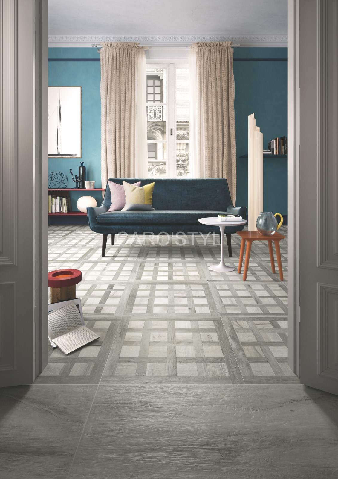 Parce que le temps n'a pas de prise, le bois effet parqueterie, près des Arcs 83 Var