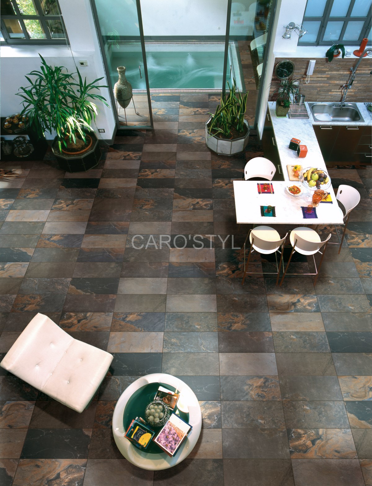 carrelage mystique black de chez rondine pour sol près de ollioules 83190 var