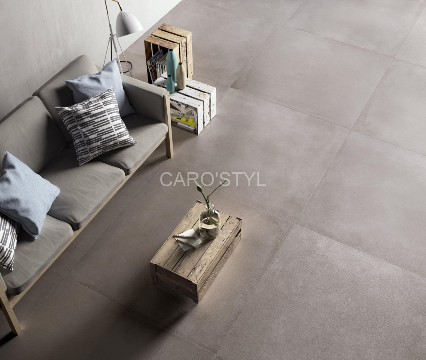 carrelage nuovocorso concrete imitation ciment en grès cérame au pontet 84 vaucluse