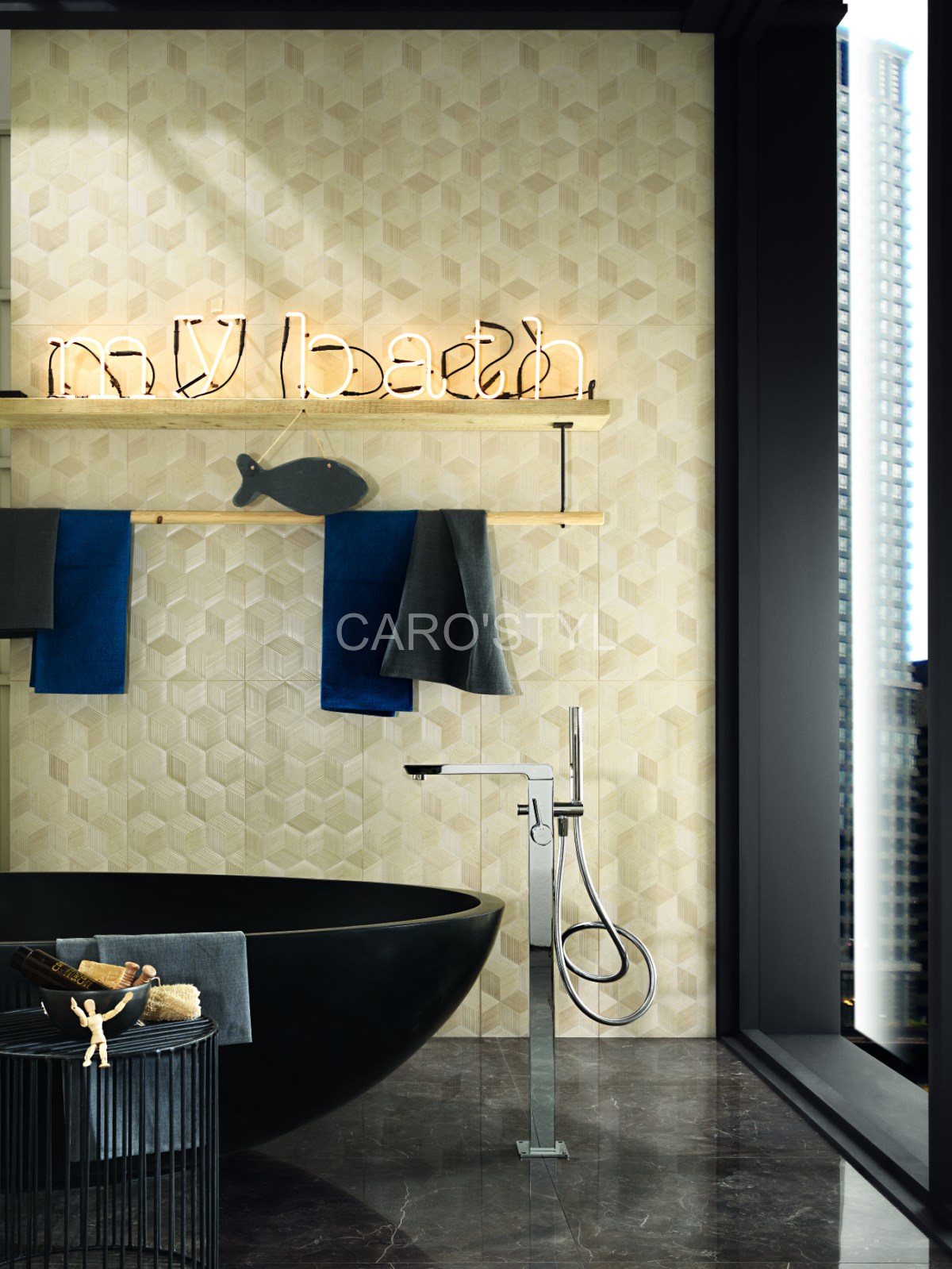 carrelage impronta beige experience decor rombo mural en grès cérame près de aubagne 13 bouches du rhône