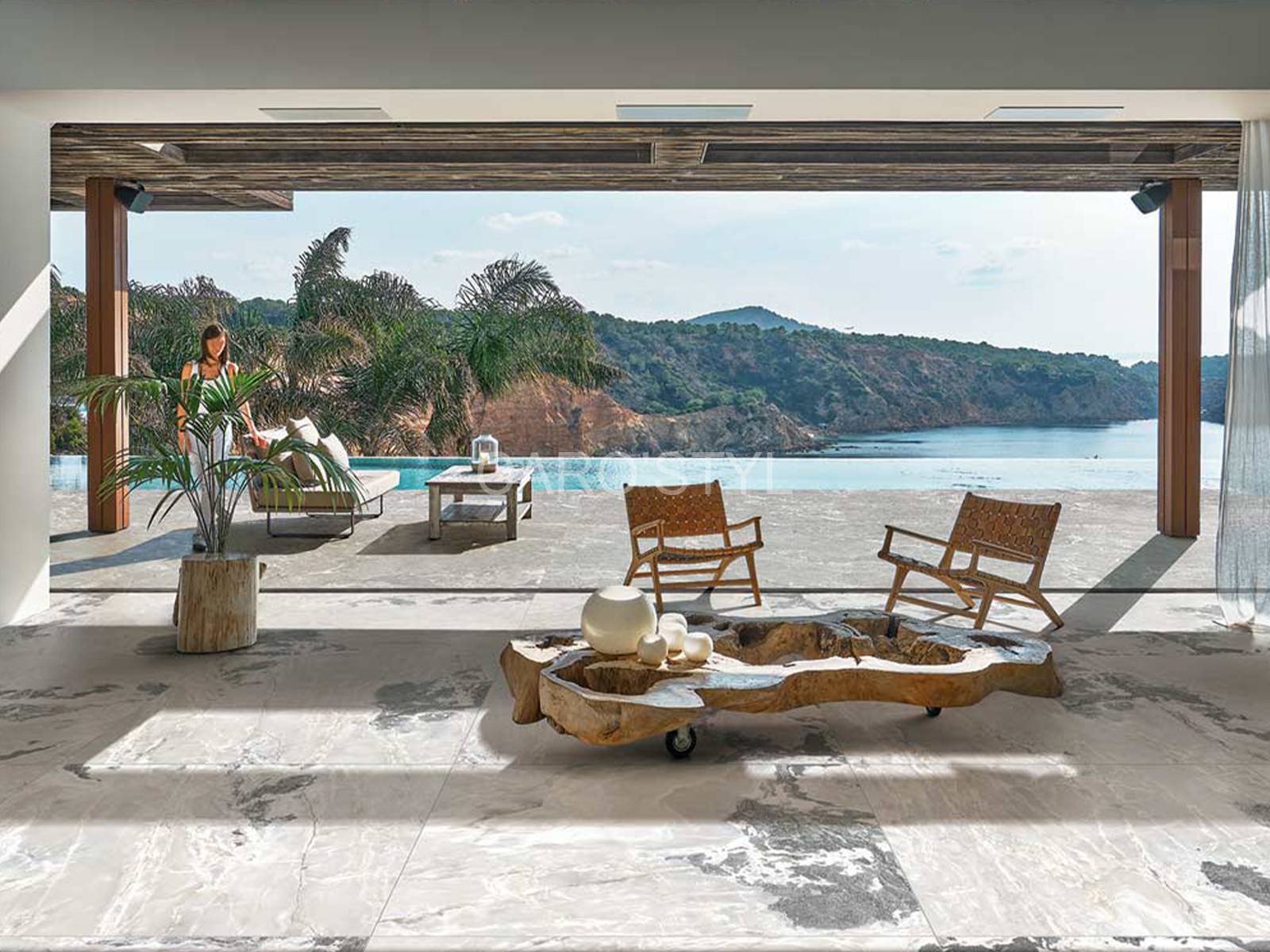 carrelage aspect pierre naturelle Hyeres