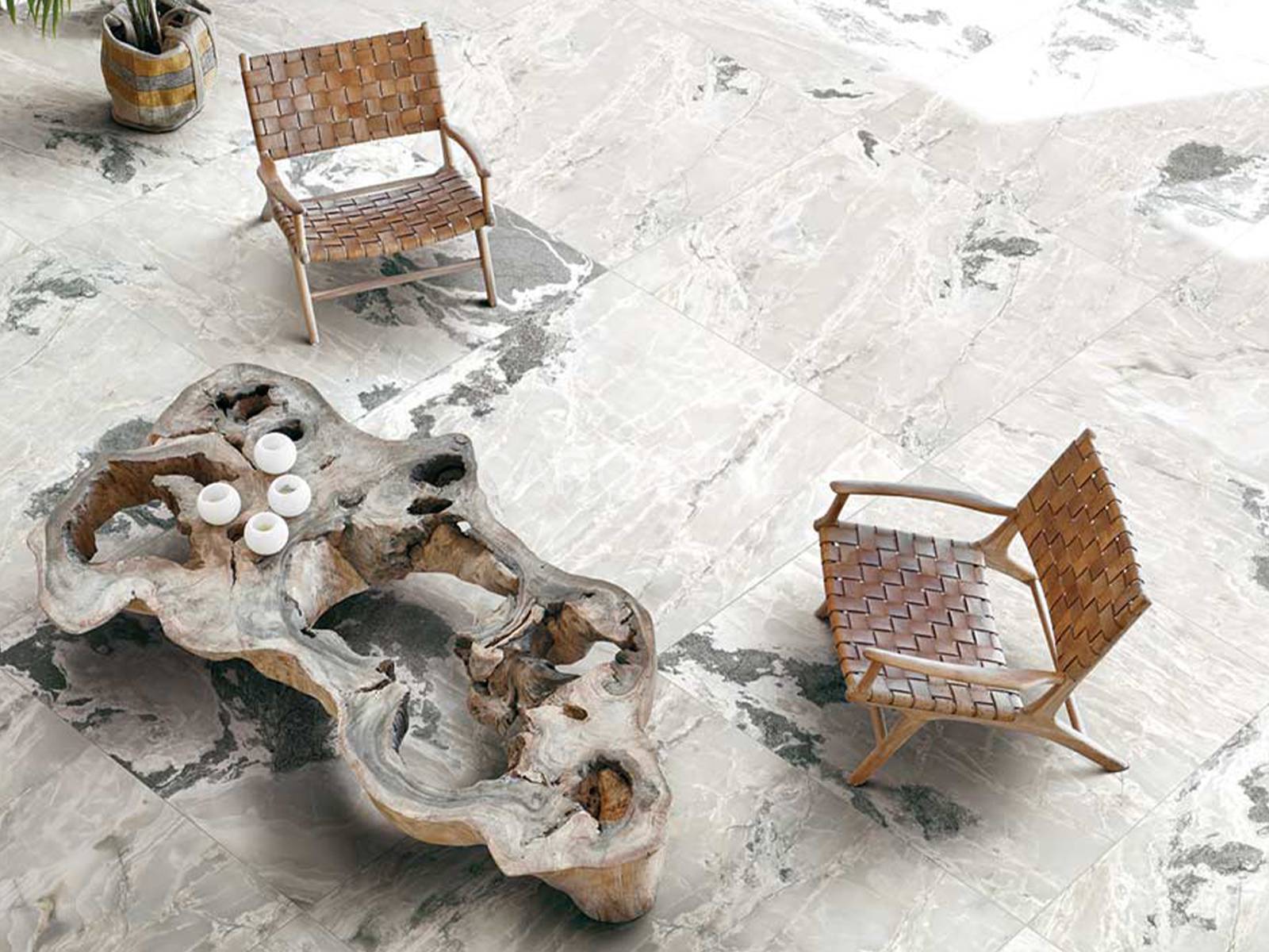 carrelage aspect pierre naturelle intérieur