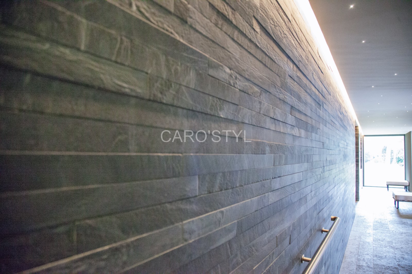 barrette ardoise noire brossée à hôtel du castellet au castellet 83 var