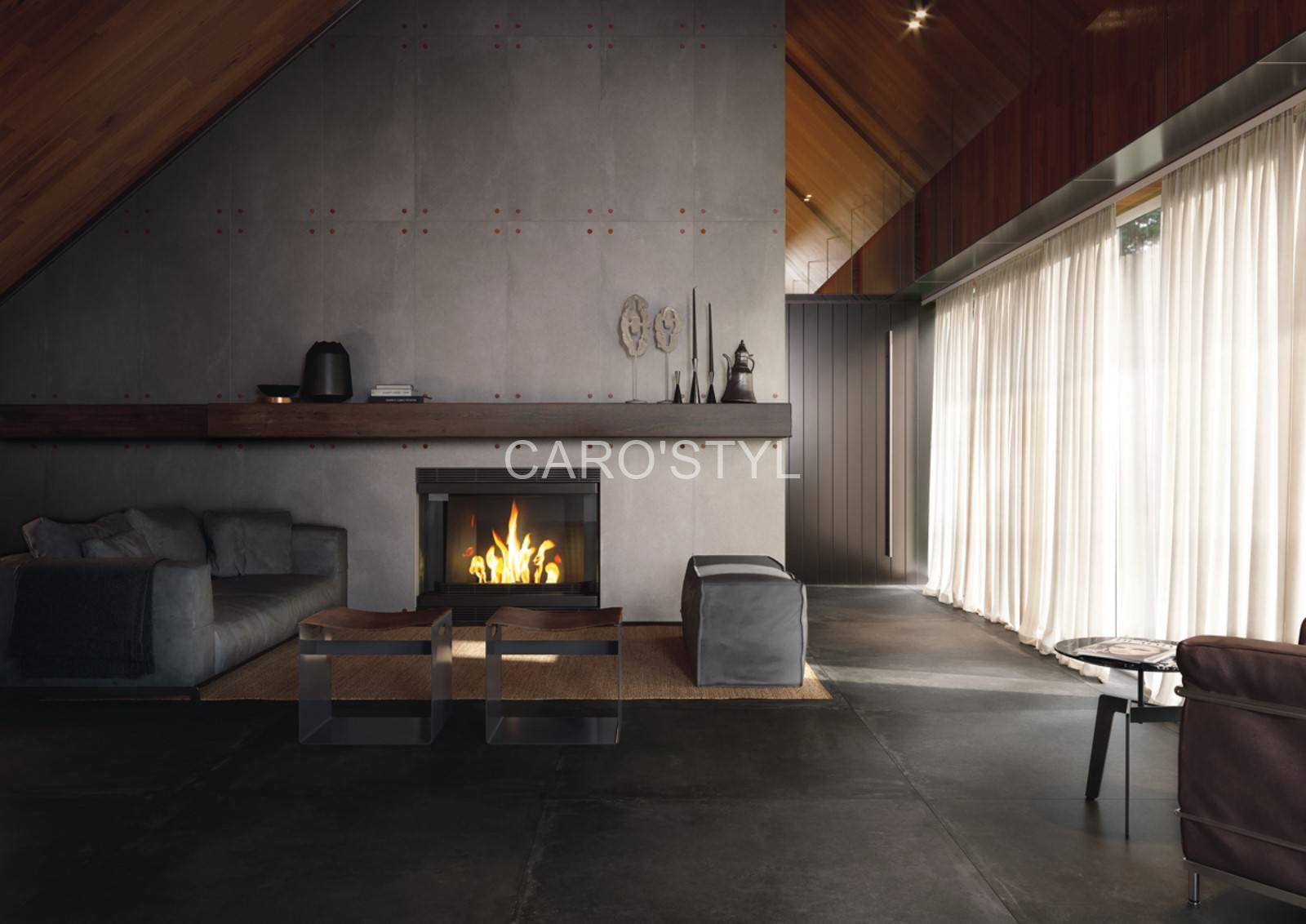 Carrelage Imola Azuma Noir, un effet béton noir pour votre intérieur à Bandol