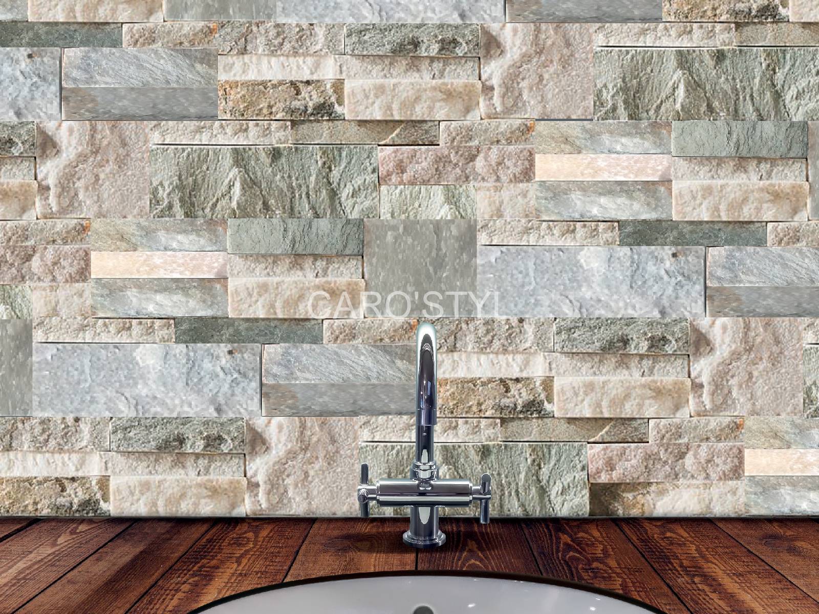 parement fin pierre naturelle mur intérieur