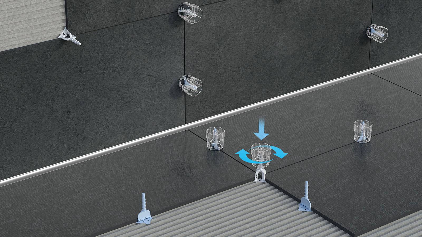 Croisillons Proleveling System pour une pose de carrelage parfaite, vers La Londe les Maures 83 Var