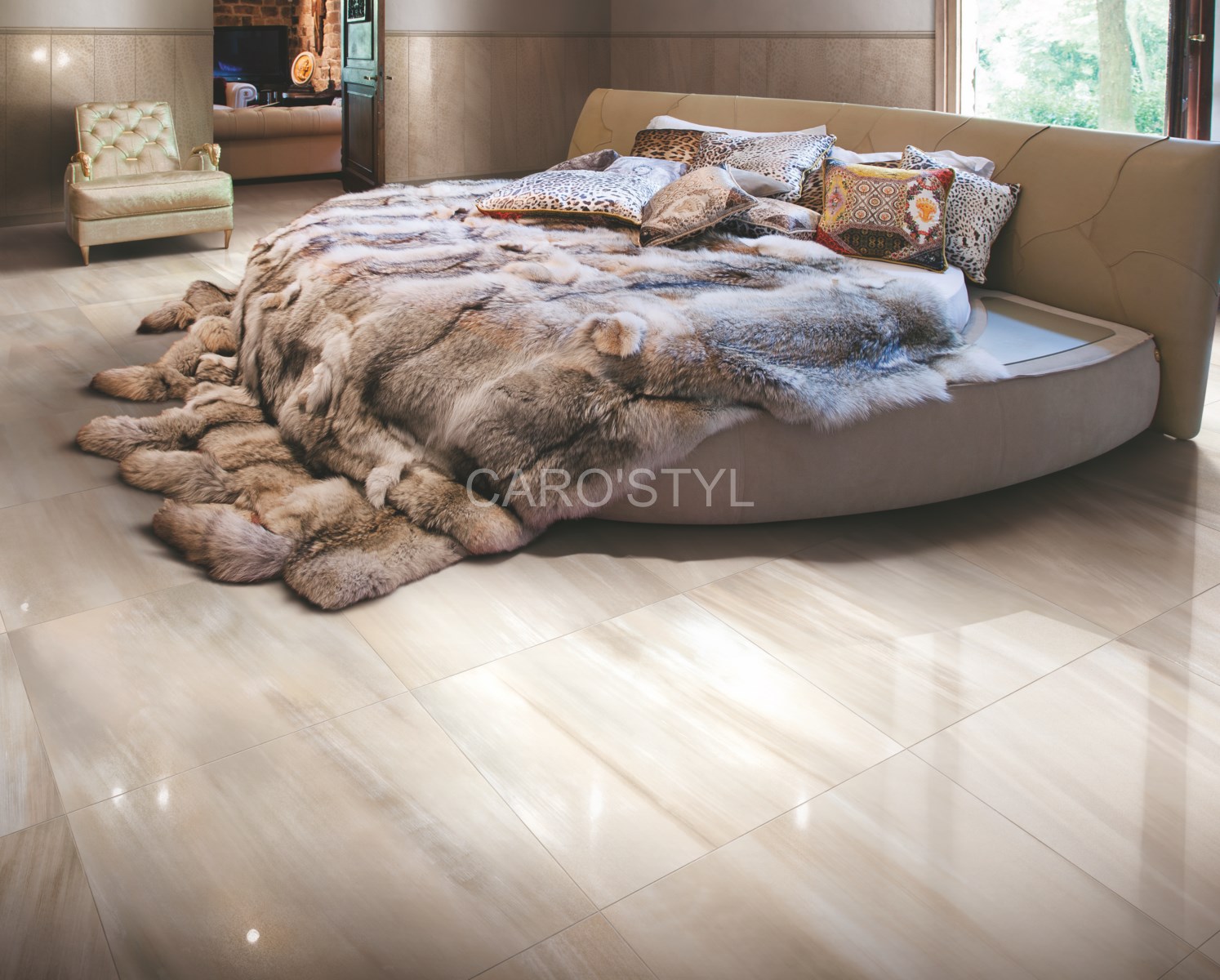 carrelage pour sol de roberto cavalli de richetti, près de ollioules 83190 var