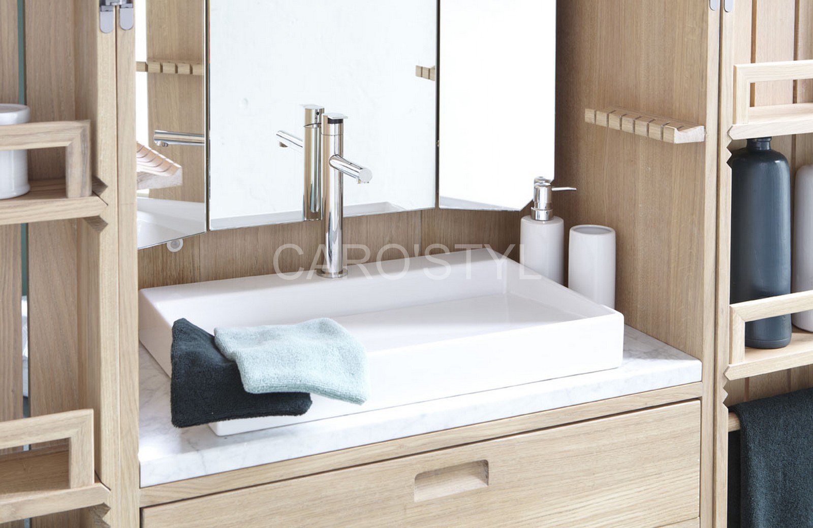 cabine en chêne massif en ilôt ou mural vers lyon 