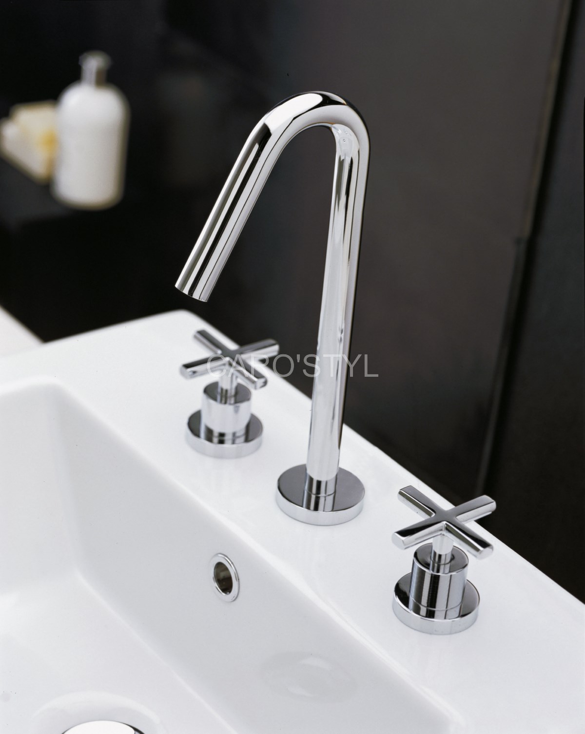 mélangeur x-change treemme bec rond chromé manette croix, vers pignan 83 var